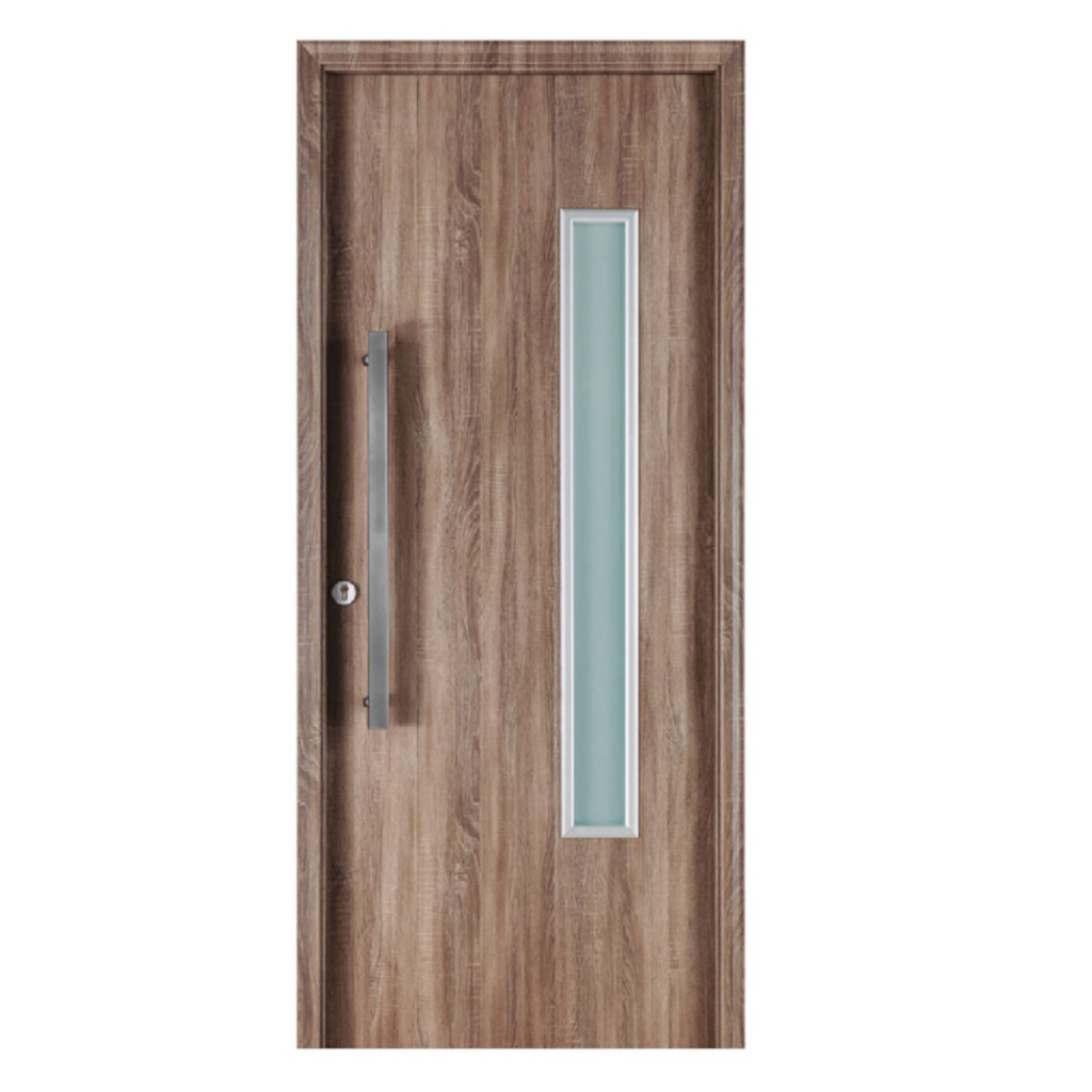 Puerta Oblak Eterna M1188 Multip. Nogal 90 Marco de Chapa Derecha