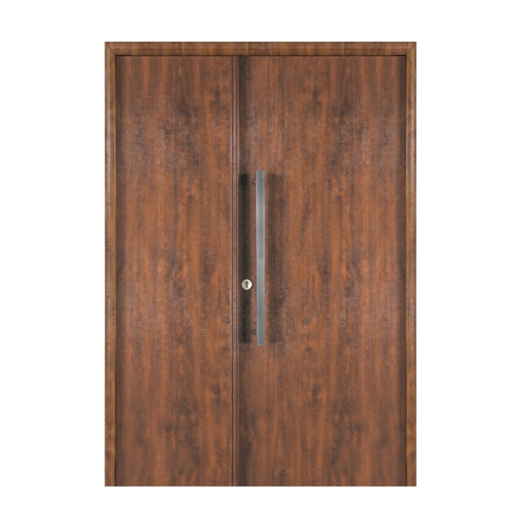 Puerta Residencial Con Un Lateral Ciego Oblak Eterna M1100 Cedro Mch 80 Derecha