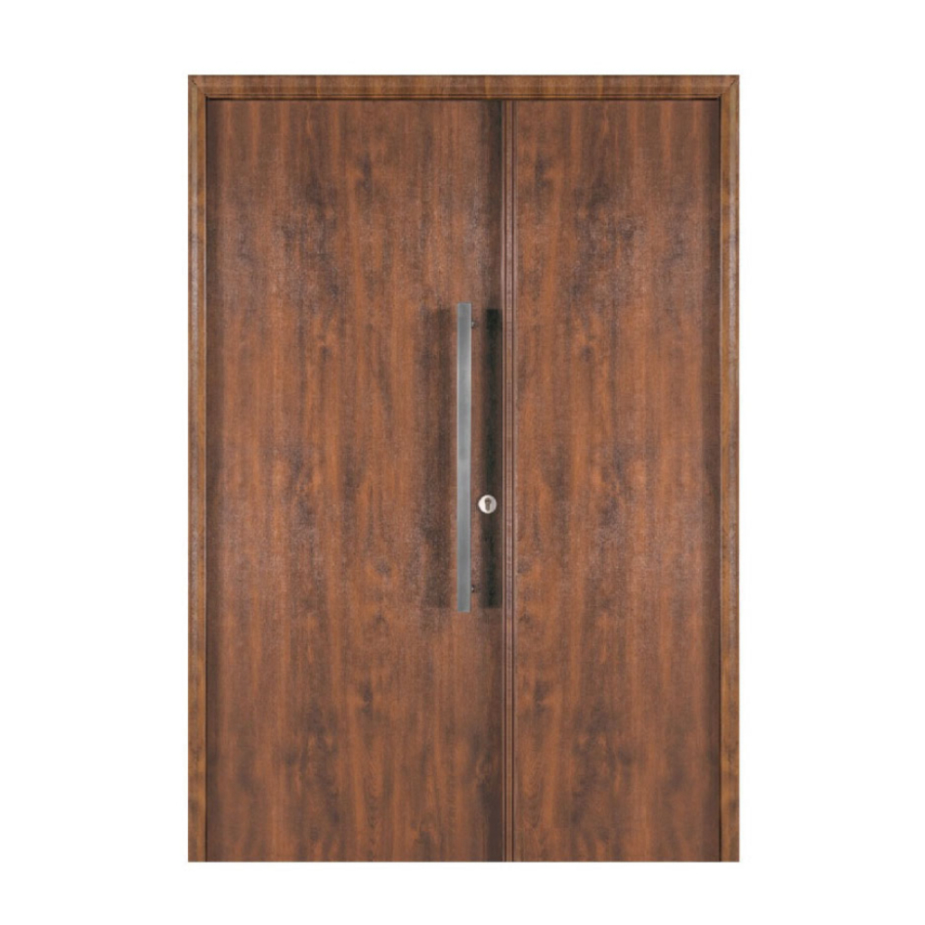 Puerta Residencial Con Un Lateral Ciego Oblak Eterna M1100 Cedro Mch 80 Izquierda
