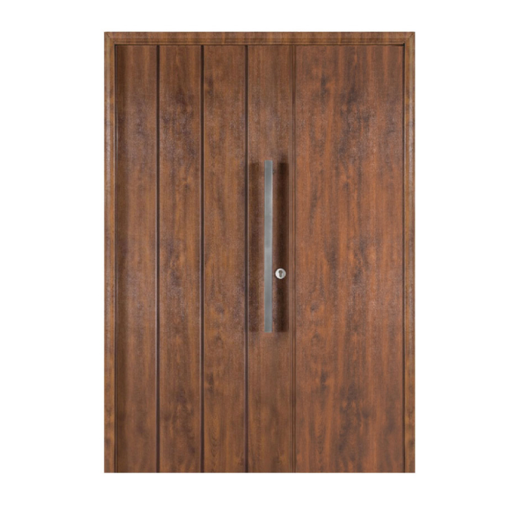 Puerta Residencial Con Un Lateral Ciego Oblak Eterna M1115 Cedro Mch 80 Izquierda