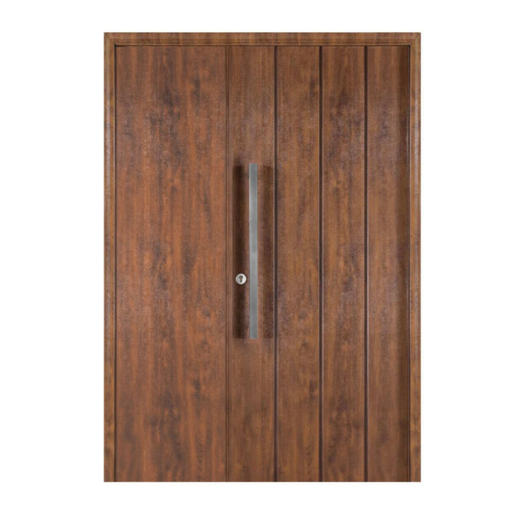 Puerta Residencial Con Un Lateral Ciego Oblak Eterna M1115 Cedro Mch 90 Derecha