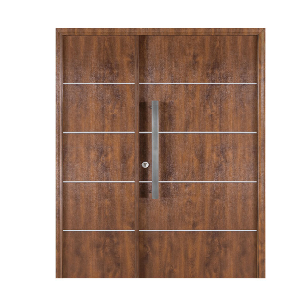 Puerta Residencial Con Un Lateral Ciego Oblak Eterna M1183 Cedro Mch 90 Derecha