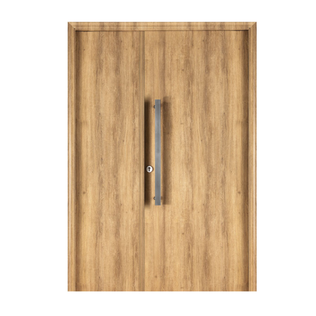 Puerta Residencial Con Un Lateral Ciego Oblak Eterna M1100 Roble Natural Mch 80 Derecha