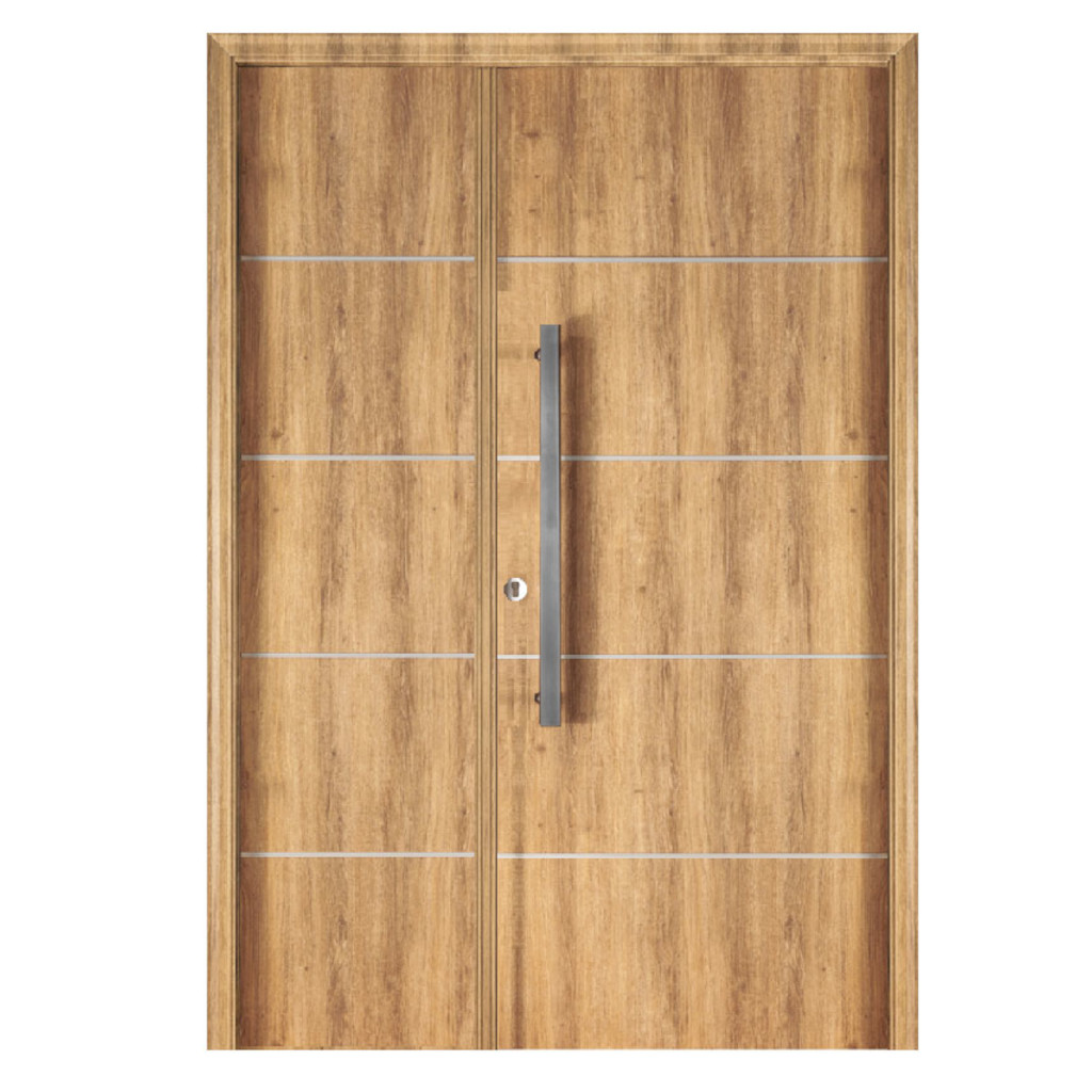 Puerta Residencial Con Un Lateral Ciego Oblak Eterna M1183 Roble Natural Mch 80 Derecha