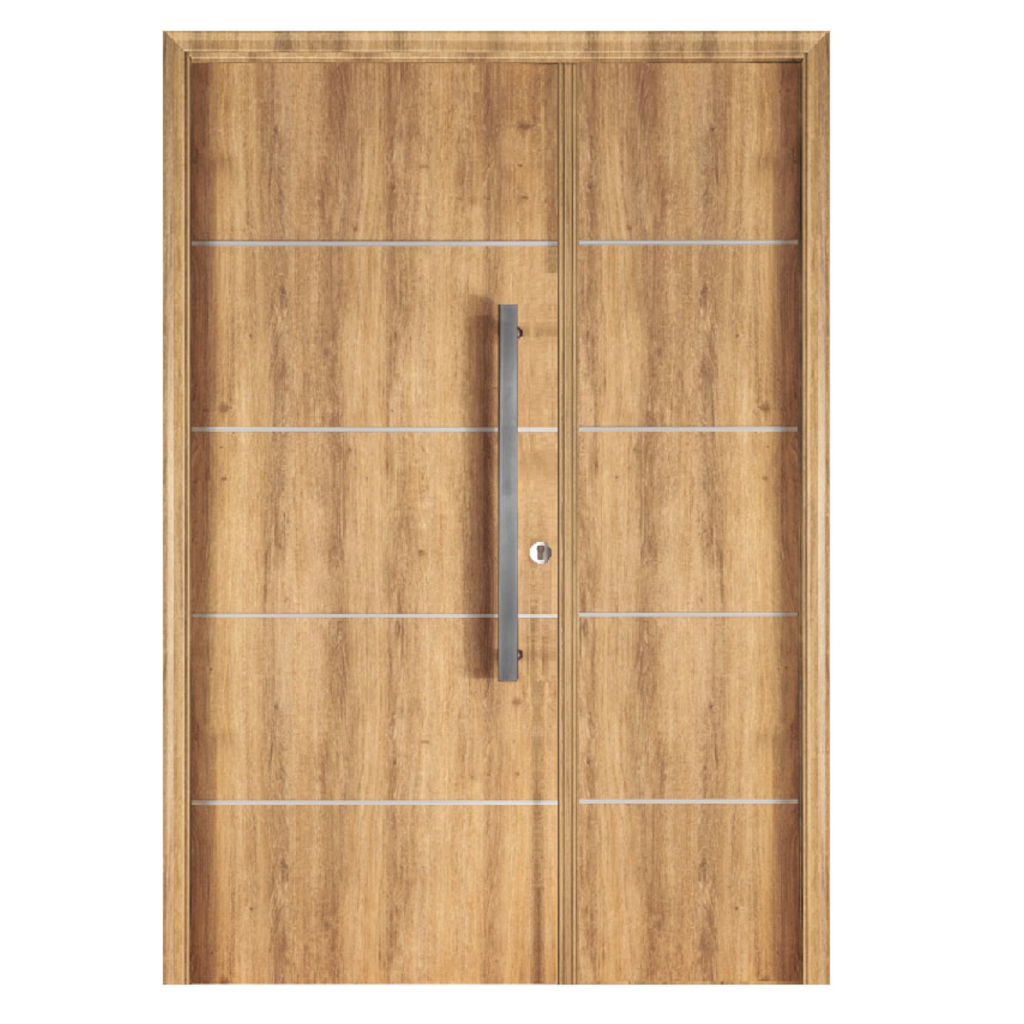 Puerta Residencial Con Un Lateral Ciego Oblak Eterna M1183 Roble Natural Mch 80 Izquierda