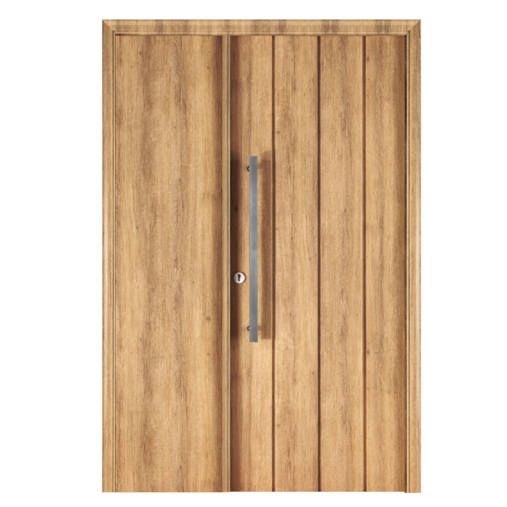 Puerta Residencial Con Un Lateral Ciego Oblak Eterna M1115 Roble Natural Mch 90 Derecha