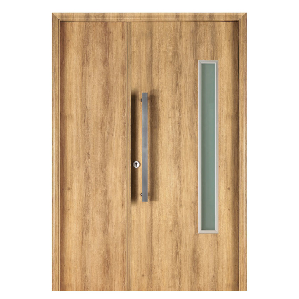 Puerta Residencial Con Un Lateral Ciego Oblak Eterna M1188 Roble Natural Mch 80 Derecha