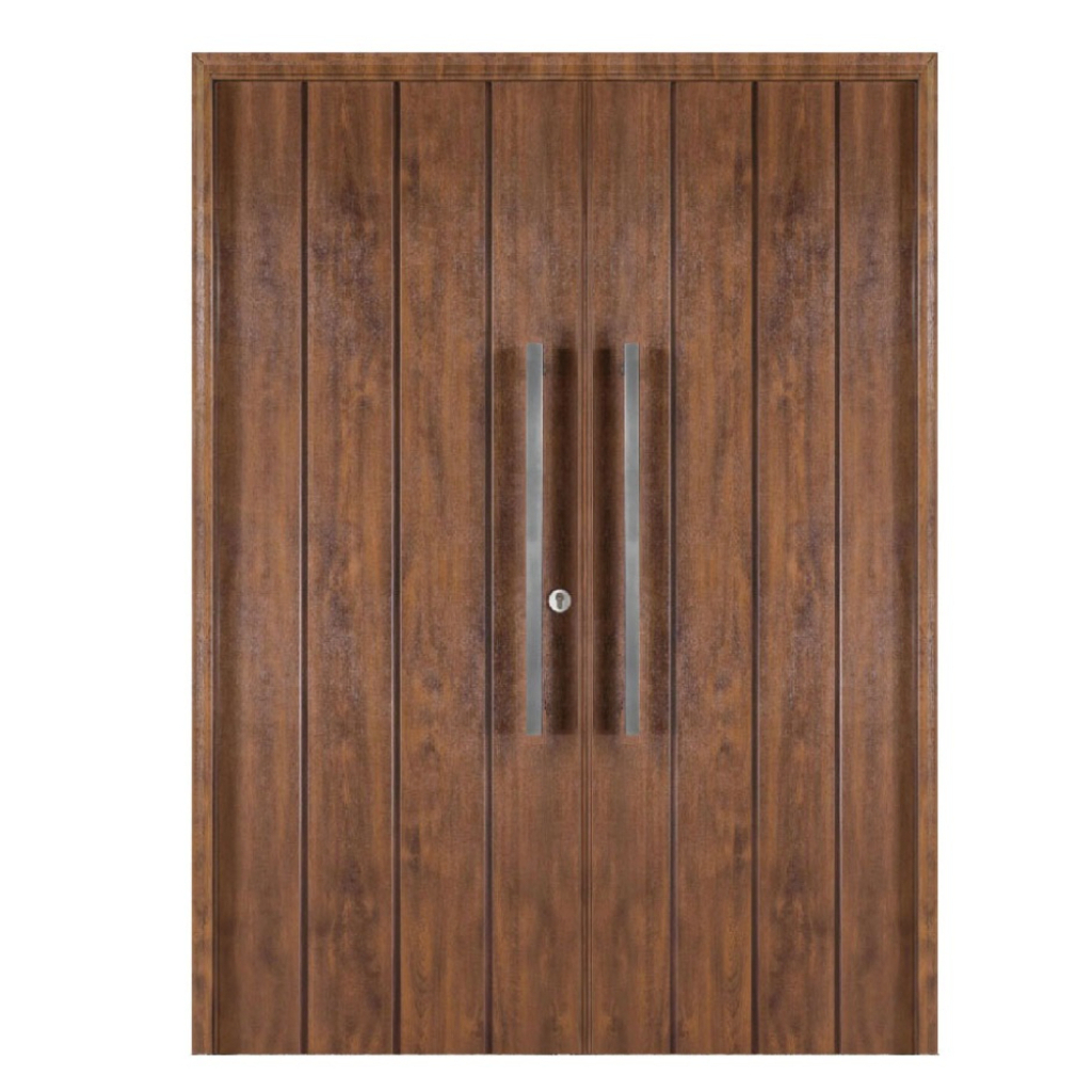 Puerta Doble Oblak Eterna M1115 Abrir 2H Cedro 80 Marco de Chapa Izquierda