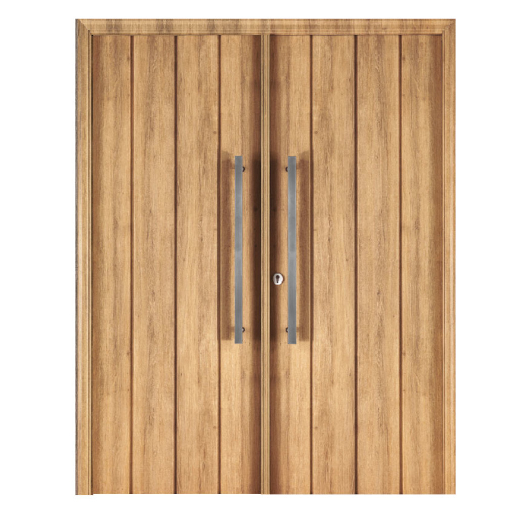 Puerta Doble Oblak Eterna M1115 Abrir 2H Roble Natural 80 Marco de Chapa Derecha