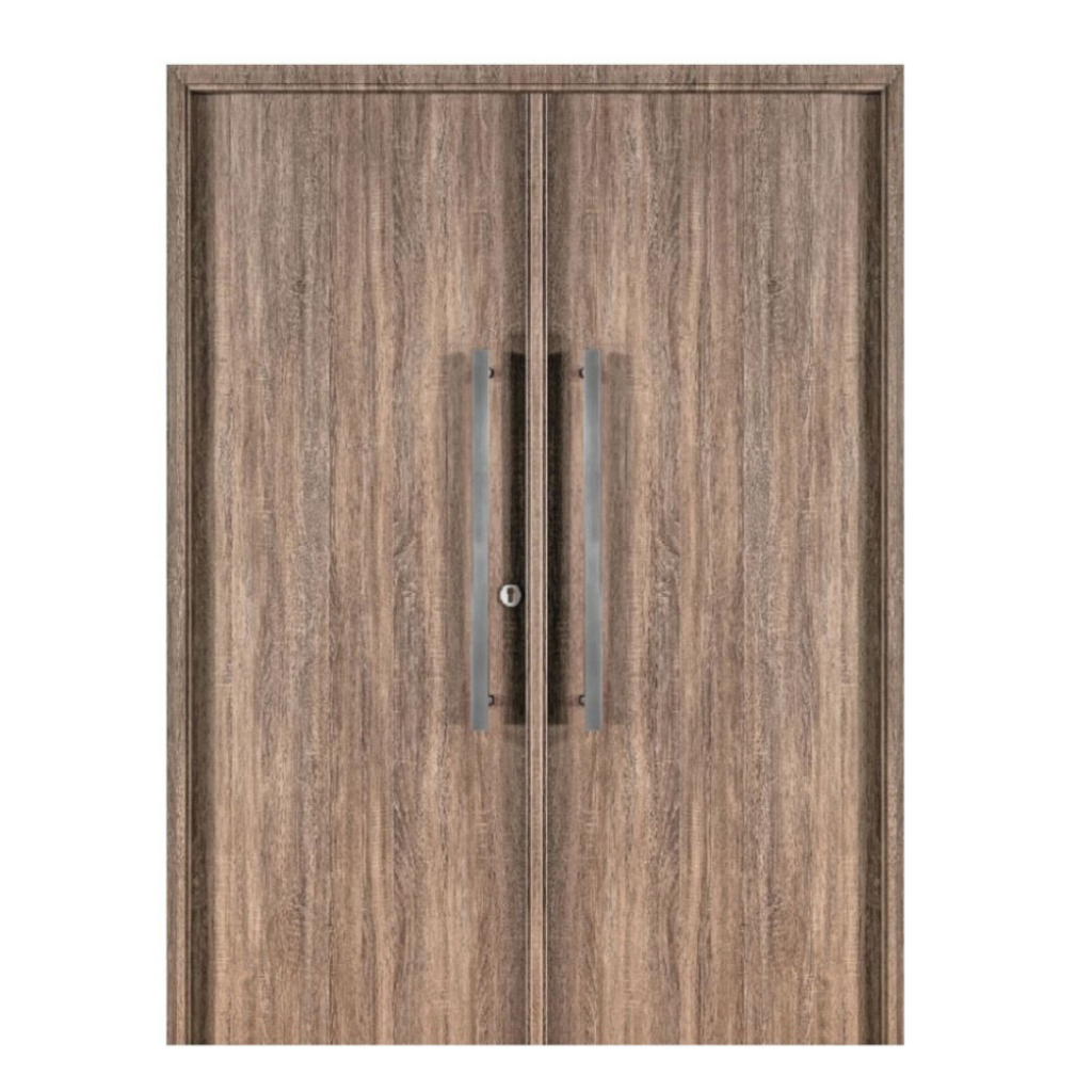 Puerta Doble Oblak Eterna M1100 Abrir 2H Nogal 90 Marco de Chapa Izquierda