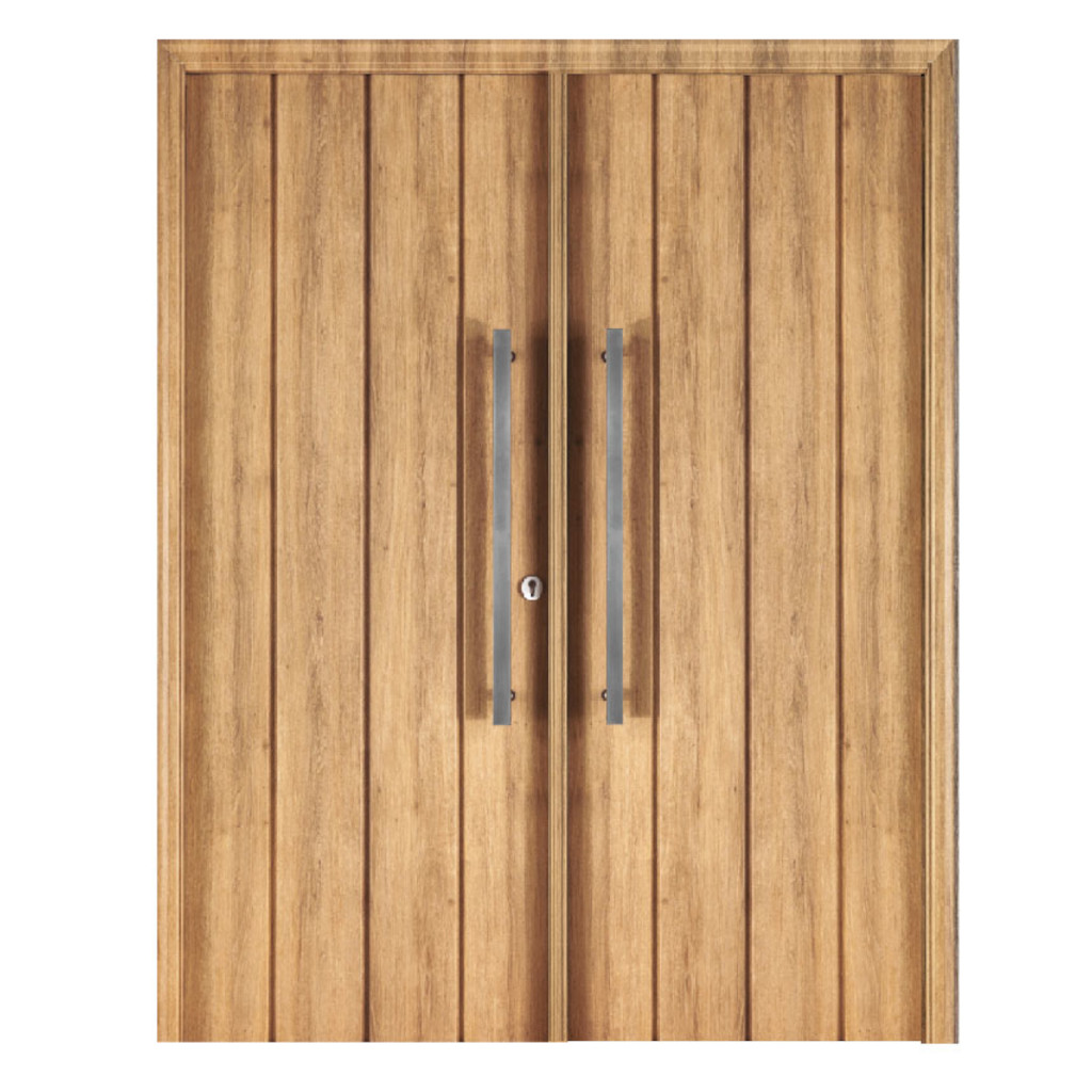 Puerta Doble Oblak Eterna M1115 Abrir 2H Roble Natural 90 Marco de Chapa Izquierda