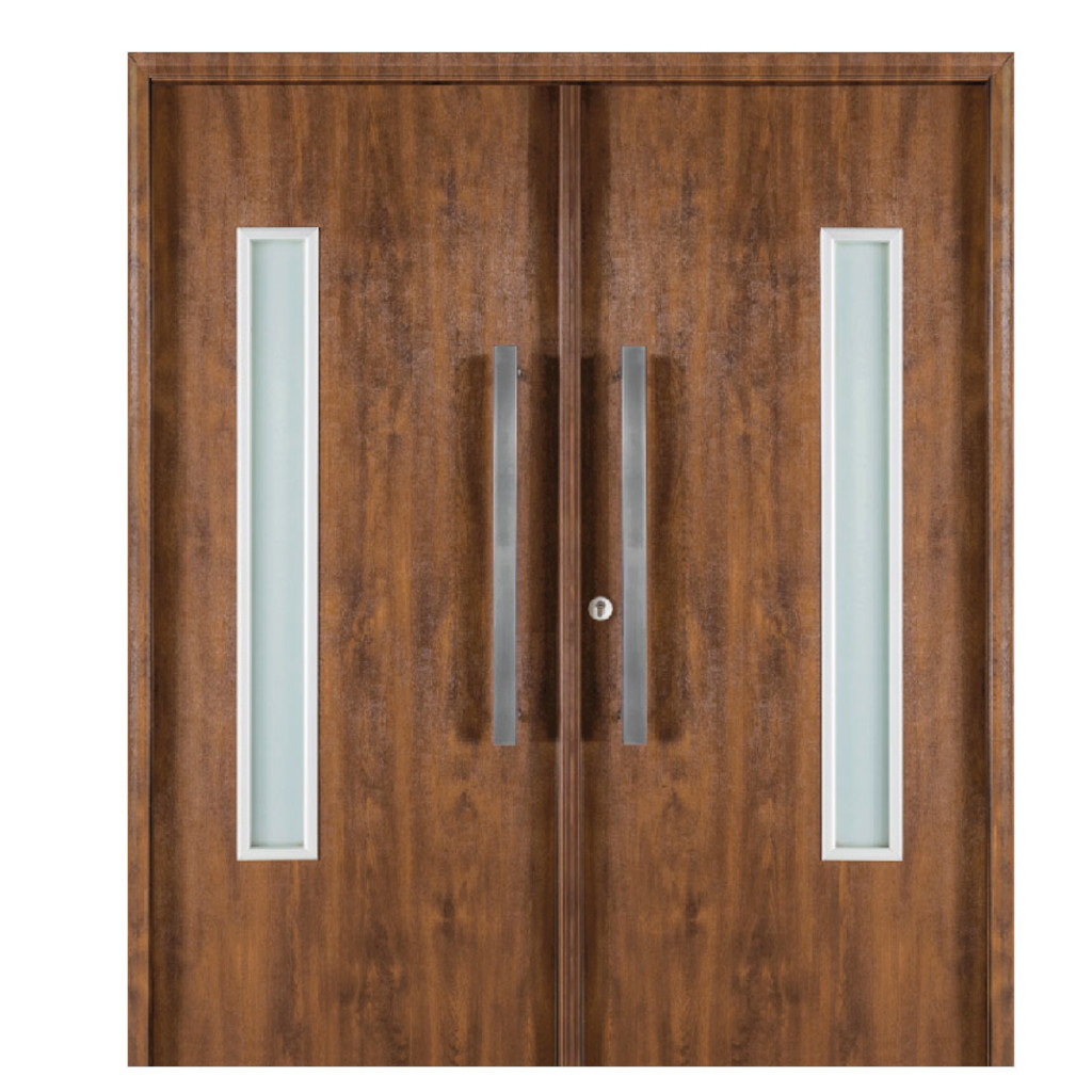 Puerta Doble Oblak Eterna M1188 Abrir 2H Cedro 80 Marco de Chapa Derecha
