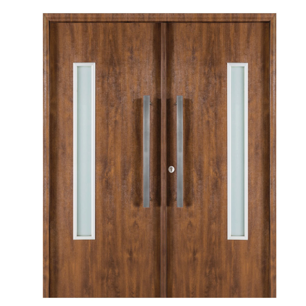 Puerta Doble Oblak Eterna M1188 Abrir 2H Cedro 90 Marco de Chapa Derecha