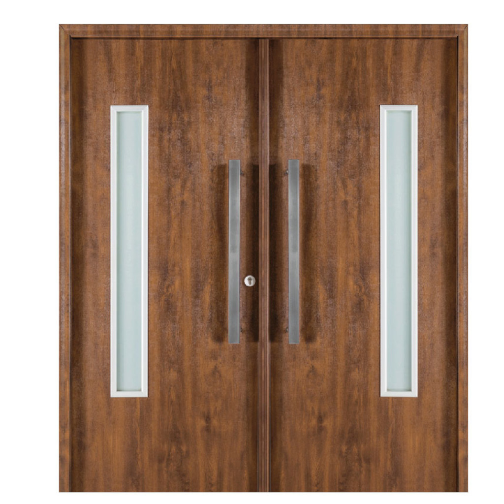 Puerta Doble Oblak Eterna M1188 Abrir 2H Cedro 90 Marco de Chapa Izquierda