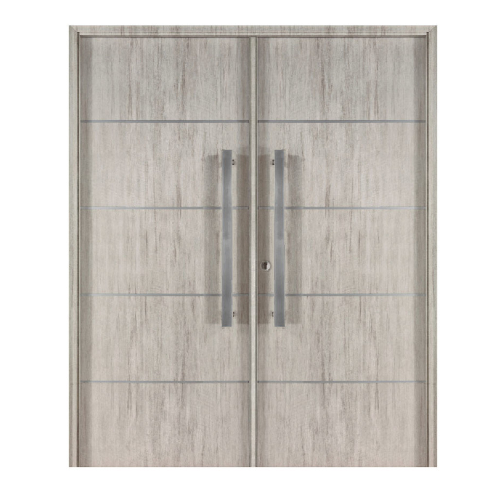Puerta Doble Oblak Eterna M1183 Abrir 2H 2,20 Nevada 80 Marco de Chapa Derecha