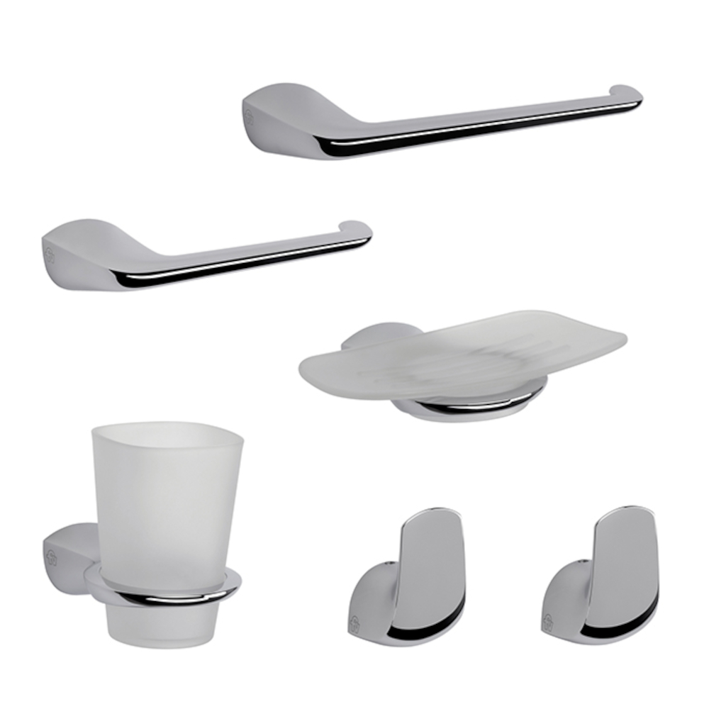 Kit Accesorios 6 Piezas Fv Epuyen Cromo 179.06/L2