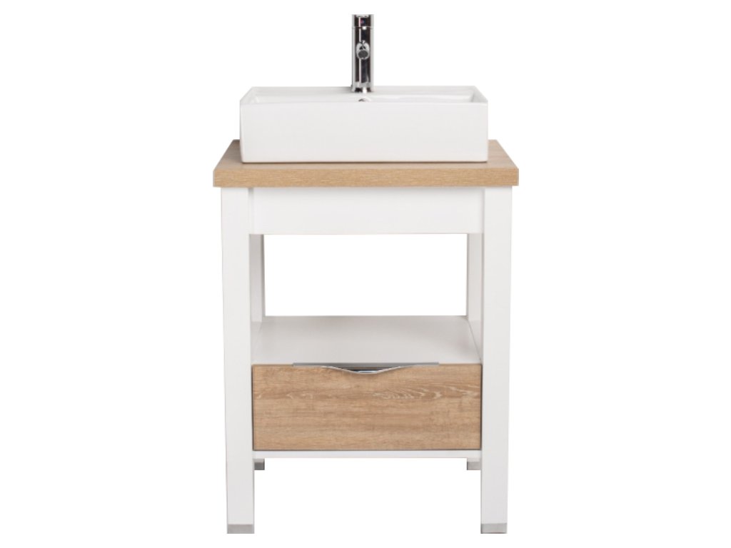 Vanitory Oak 60 Roble Campi Para Bacha De Apoyo OA60